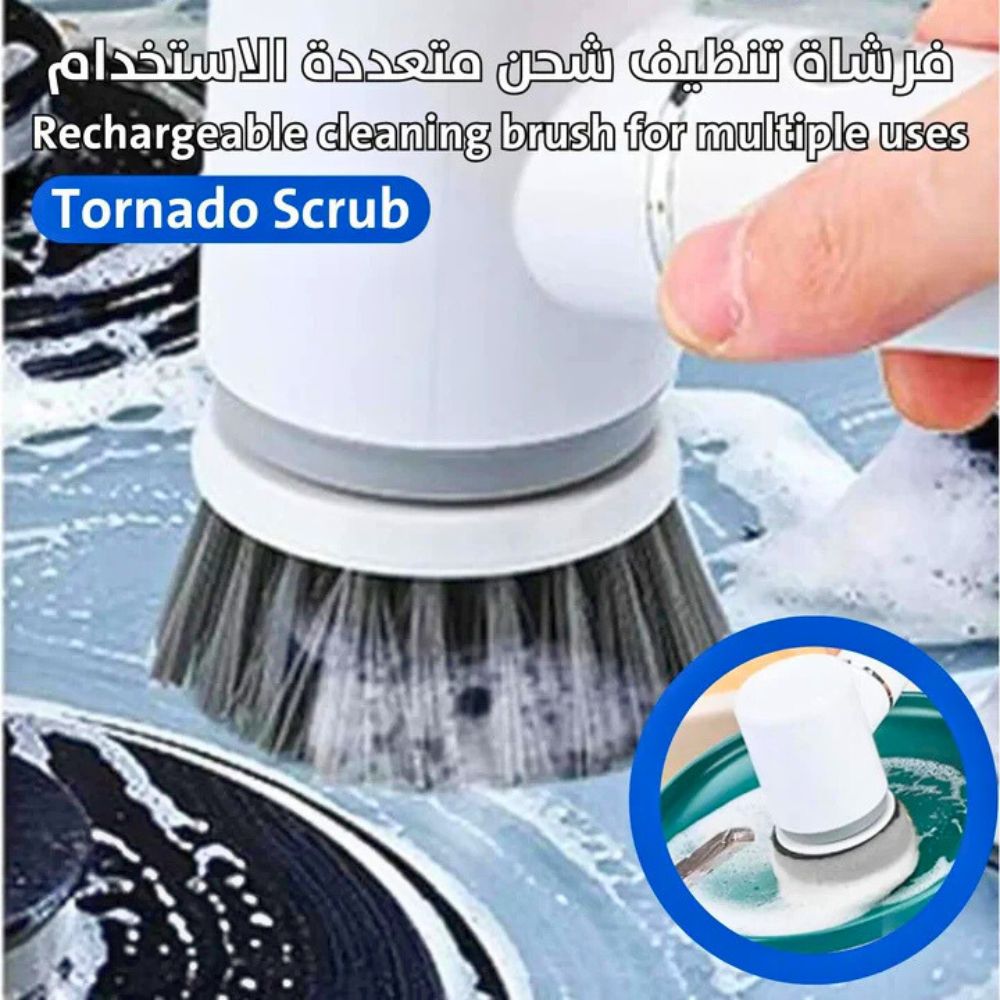 فرشاة Tornado Scrub لتنظيف السيارة والأحذية